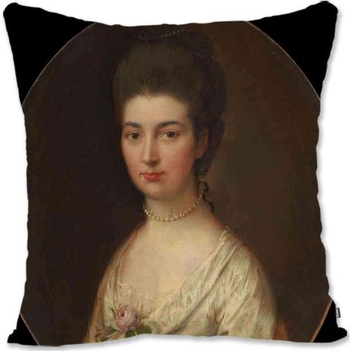 Décoratif Toss Pillow Case Cover Protector Renaissance Rococo Woman Portrait Art - Gainsborough - Mme Ralph Izard Alice De Lancey Gb