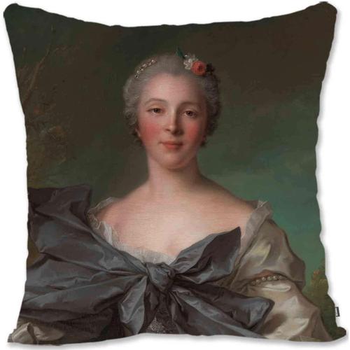 Housse De Taie D'oreiller Décorative Protectrice Renaissance Rococo Woman Portrait Art - Gainsborough - Marie Françoise De La Cropte De St Abre Marquise D'argence Jm