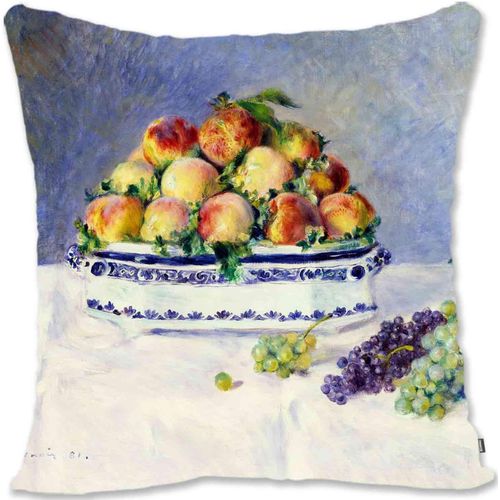 Taie D'oreiller Décorative, Housse De Protection, Art Nature Morte, Renoir, Nature Morte Avec Pêches Et Raisins