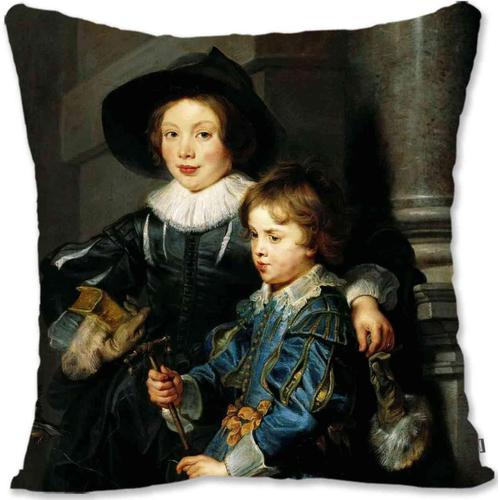 Taie D'oreiller Décorative Housse De Protection Renaissance Baroque Portrait Art ? Rubens ? Vierge À L'enfant Rb-Nicolaas Rubens Seigneur De Rameyen Rb