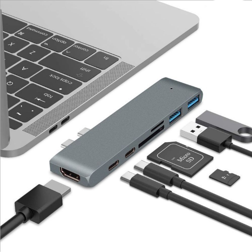 Adaptateur USB C pour MacBook Pro MacBook Air 13 15 16 pouces  2020/2019/2018, Dongle