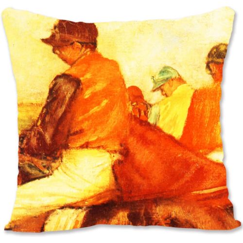 Housse De Coussin Décorative, Art Nu, Renoir, Nu Couché Sur Le Dos, Vu Sur Le Fond, Ocre Re-Jockeys De