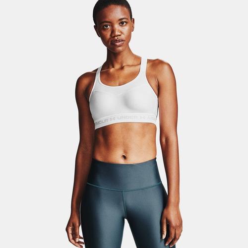 Brassière De Sport À Dos Croisé Et Maintien Supérieur Armour® Pour Femme Blanc / Halo Gris 40c