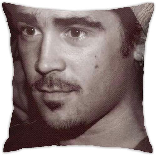 Colin Farrell Housses De Coussin Taies D'oreiller Housse De Coussin Douce Coussin Décoratif Canapé Voiture Taie D'oreiller Carrée Pour La Décoration De Lit À La Maison (18x18 Pouces)