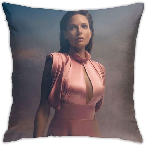 Rebecca Ferguson Housses De Coussin Taies D'oreiller Housse De Coussin Douce Coussin Décoratif Canapé Voiture Taie D'oreiller Carrée Pour La Décoration De Lit À La Maison (18x18 Pouces)