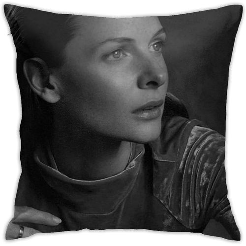 Rebecca Ferguson Housses De Coussin Taies D'oreiller Housse De Coussin Douce Coussin Décoratif Canapé Voiture Taie D'oreiller Carrée Pour La Décoration De Lit À La Maison (18x18 Pouces)