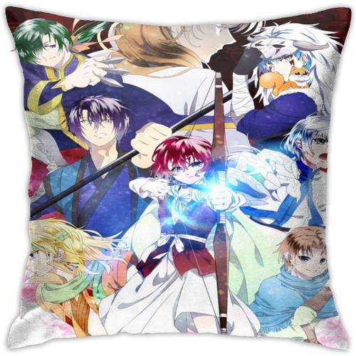 Taie D'oreiller Carrée Douce 18 X 18 Pouces Yona Of The Dawn Anime Home Decorluxury Respirant Housse De Coussin De Luxe Taie D'oreiller