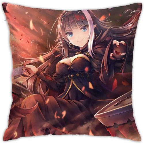 Azur Lane Anime Housse De Coussin Respirante De Luxe, 45,7 X 45,7 Cm, Décoration De Maison, Salon, Canapé, Siège De Voiture, Taie D'oreiller Carrée En Polyester Doux