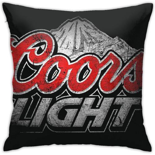 Coors Light Beer Taies D'oreiller Douces De Luxe Respirantes Avec Housse De Coussin 45,7 X 45,7 Cm Pour Canapé, Lit, Voiture, Décoration D'intérieur