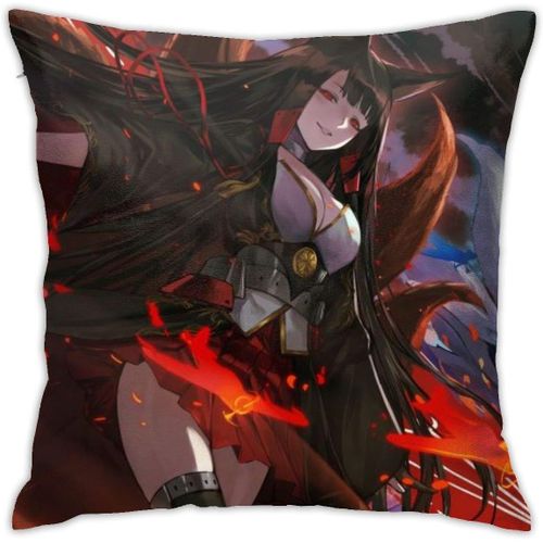 Azur Lane Anime Housse De Coussin Respirante De Luxe, 45,7 X 45,7 Cm, Décoration De Maison, Salon, Canapé, Siège De Voiture, Taie D'oreiller Carrée En Polyester Doux