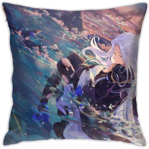 Azur Lane Anime Housse De Coussin Respirante De Luxe, 45,7 X 45,7 Cm, Décoration De Maison, Salon, Canapé, Siège De Voiture, Taie D'oreiller Carrée En Polyester Doux