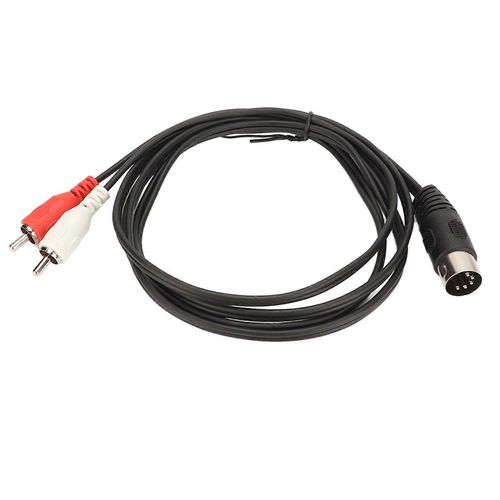 5 broches Din mâle vers 2 RCA mâle câble PVC fil couverture 2 RCA vers Din son câble de connexion pour lecteur CD magnétoscope DVD Phono LD