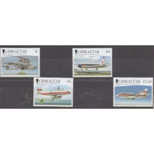 Gibraltar Timbres Courrier Poste Aérienne 2006