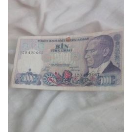 Billet 1000 Livres Turquie