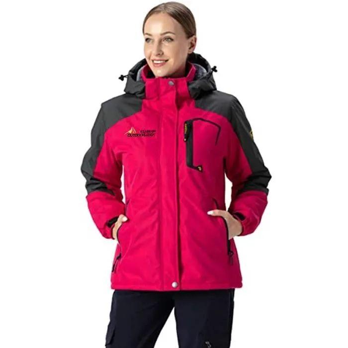 Veste Femme Veste de Ski Femme Hiver ePais Chaud Coupe Vent ImpermeAble ExteRieur Randonnee Vestes avec Capuche rouge Rakuten