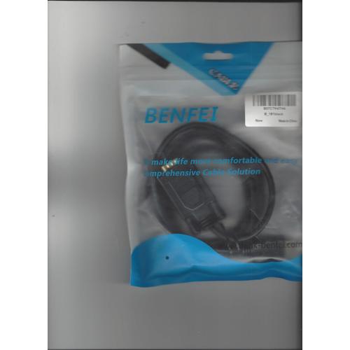 Câble adaptateur Benfei HDMD vers VGA B_181 noir scellé