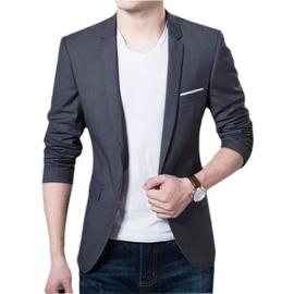 Generic Veste de costume homme noir 1 bouton à prix pas cher