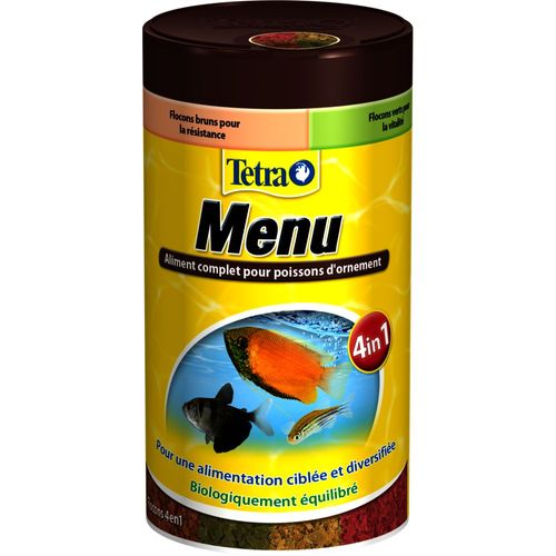 Menu , Aliment Complet Pour Poisson D'ornement 64g/250ml