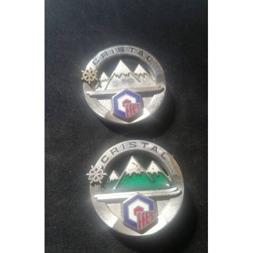 Lot 2 Insignes Ski Cristal Ffes