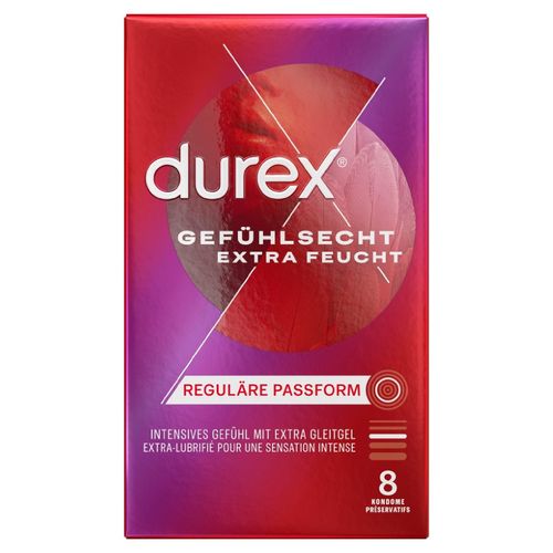 Durex Preservatifs Extra Lubrifies 8pc