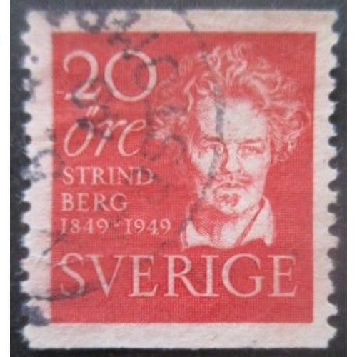 Suede N°347 Auguste Strindberg Oblitéré