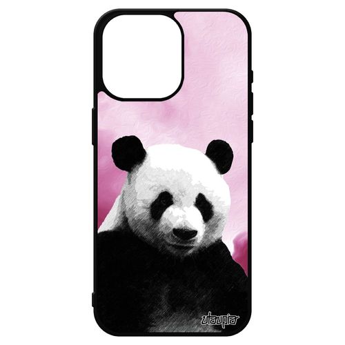 Coque Silicone Iphone 15 Pro Max Panda Animaux Design Geant Housse Ours Nuage Ecolo Personnalisé Ciel Solide Ecologie Animal