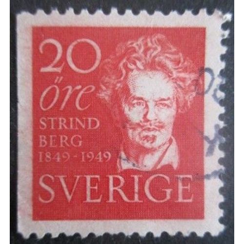 Suede N°347a Auguste Strindberg Oblitéré