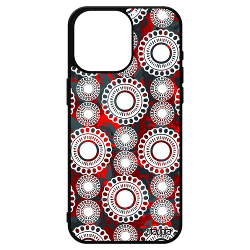 Coque Pour Iphone 15 Pro Max Silicone Motif Floral Fille Smartphone Unique Imprimé Portable Indienne Rouge Indien Motif Fleur