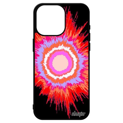 Coque Iphone 15 Pro Max Silicone Explosion Motif Effet Design Antichoc Mobile Jolie Fond Housse Univers Soleil Galaxie Rouge