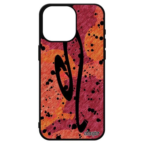 Coque Silicone Iphone 15 Pro Max Signe Du Zodiaque Lion Mobile Rouge Univers Telephone Tache D'encre Astrologique Avenir Etui
