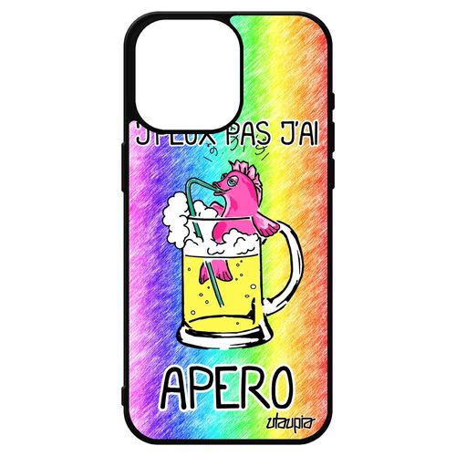 Coque Iphone 15 Pro Max Silicone Jpeux Pas J'ai Apero Vert Drole Comique Humoristique De Protection Pas Cher Telephone Humour