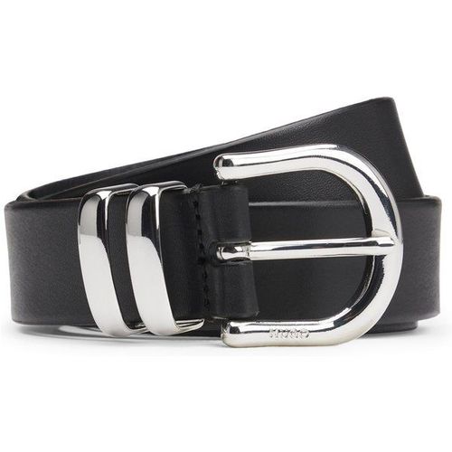 Ceinture En Cuir Italien Avec Double Passant80