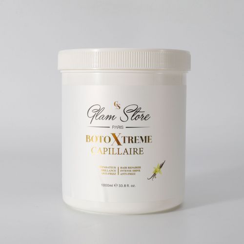 Glam Store Botoxtreme Masque Reconstructeur Capillaire - Soin Ultra Concentré - Kératine - Acide Hyaluronique - Cheveux Très Abimés - 1000 Ml (Vanille) 