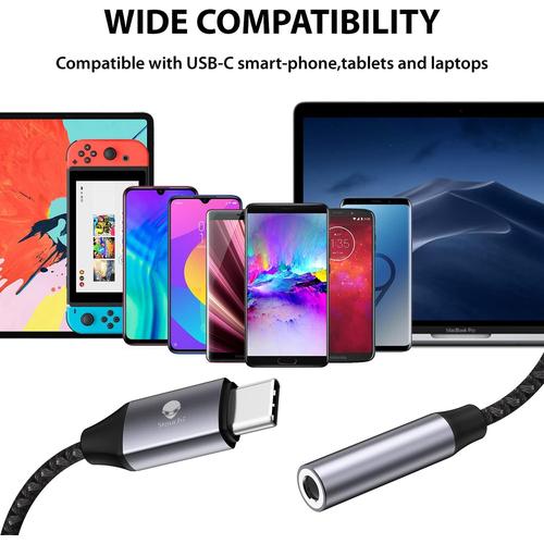 BENFEI Adaptateur USB C Jack de Casque 3,5mm, écouteurs Audio Numérique  Type C vers Aux,Clé Audio,Puce DAC Haute Résolution,Compatible avec i-Phone  15 Pro/Max,Samsung Galaxy S23 S22,Pixel,Pad Mini : : High-Tech