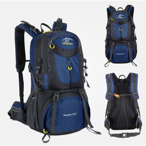 Sac à Dos Grande Capacité Homme - Couleur Bleu - Nylon Résistant à L'eau - Neuf Avec étiquettes