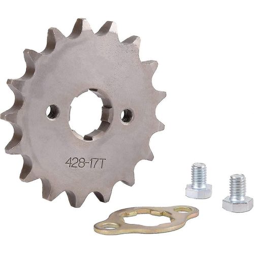 1pcs Moto 428-17t Pignon Avant 20mm Pour 50cc 70cc 90cc 110cc 125cc Dirt Pit Bike Mini Bike Atv 4 Wheeler Mobylette