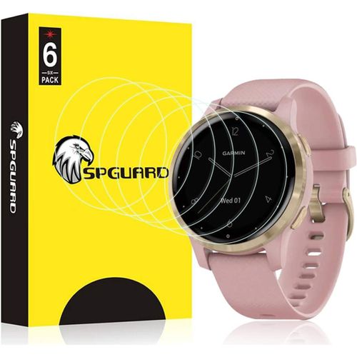 Protecteur Compatible Avec Protective Garmin Vivoactive 4s, [6 Pièces] Liquidskin Films De Protecteur D'écran Anti-Bulles Hd Compatible Avec Garmin Vivoactive 4s[H50]
