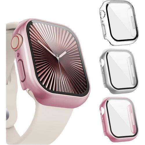 Lot De 3 Films De Protection D'écran Pour Apple Watch Series 10, 42 Mm, Protection Du Vi , Film En Verre Trempé, Pare-Chocs En Polycarbonate Rigide, Pour Homme Et Femme, Protection Ultra[H610]