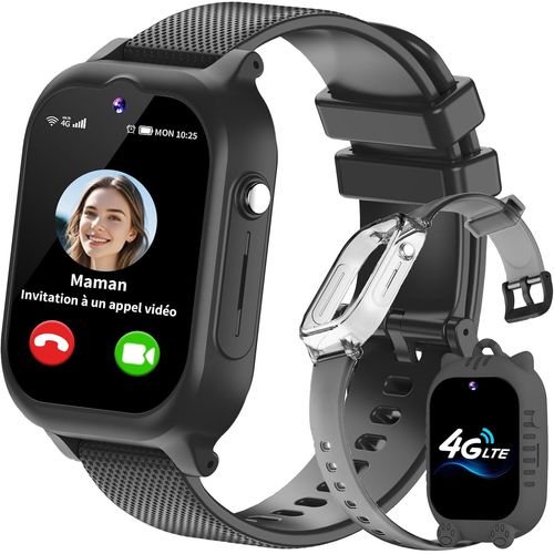 4g Montre Connectée Enfant Garcon Fille Traceur Gps Téléphone Sos Appel Vidéo Podometre Marche Réveil Hd Caméra Calculatrice Étanche Digitale Bracelet Cadeau Jouet 4 5 6 7 8 9 10 1[Con671755]