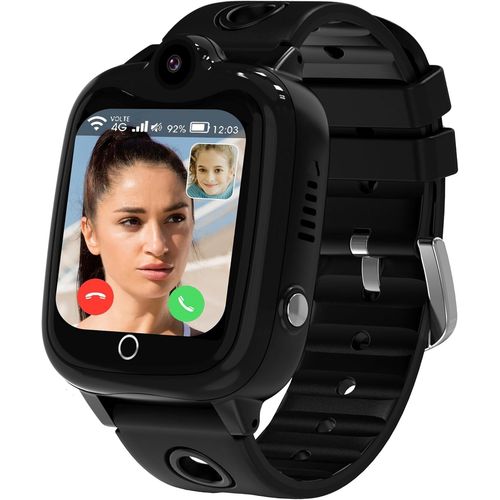 Montre Connectée Enfant, Enfant Gps Montre Connectée Avec Appel, Chat Vidéo, Sms, Mode Classe, Sos, Réveil, Montre Téléphone Enfants Pour 3-12 Ans Garçons Filles(Noir)[Con671434]