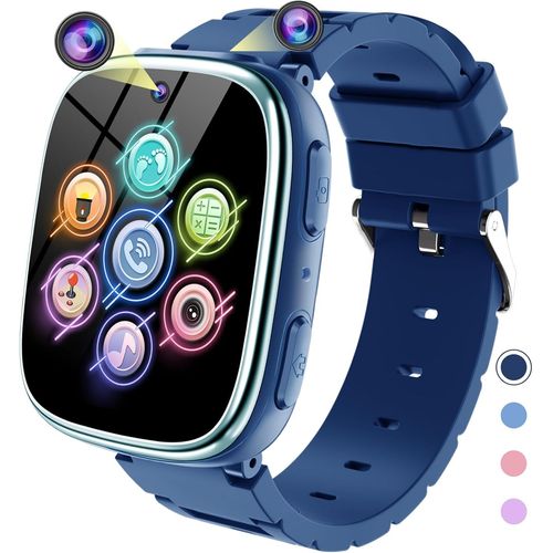 Montre Connectée Enfant - Smartwatch Telephone Garçon Fille Avec Appel, Jeux, Pédomètre, Musique, Appareil Photo, Reveil, Livre Audio, Smart Watch Intelligente Pour Kids 3-12 Ans C[Con671450]