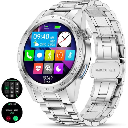 Smartwatch Pour Homme Avec Fonction Téléphone, Montre Intelnte Hd 1,32"" Avec Moniteur De Fréquence Cardiaque/Moniteur De Sommeil 24 H, 30 Modes Sportifs, Podomètre Étanche Ip67, Mo[Con671671]
