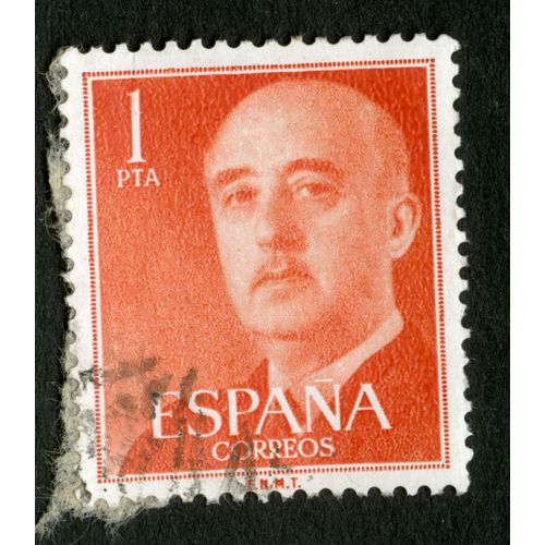 Timbre Oblitéré Espana, Correos , 1 Pta
