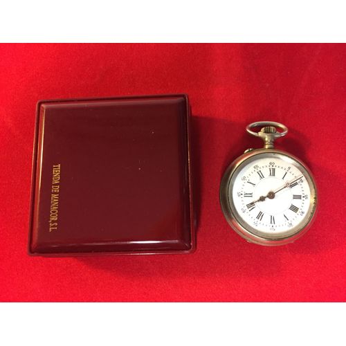 Jolie & Ancienne Petite Montre De Gousset (Poche) Mécanique Argent Argentan??