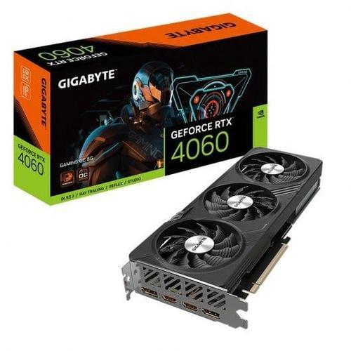 Gigabyte GeForce RTX 4060 GAMING OC 8G - Carte graphique - GeForce RTX 4060 - 8 Go GDDR6 - PCIe 4.0 - 2 x HDMI, 2 x DisplayPort