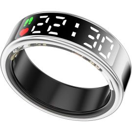 Bague Intelligente Pour Femmes Hommes Avec Écran Led, Bague De