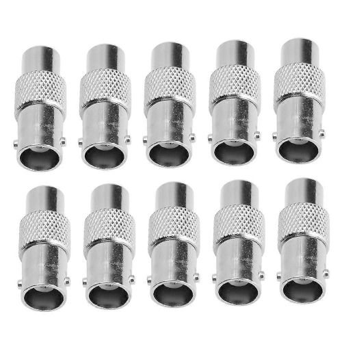 10pcs pour RCA Femelle vers BNC Femelle Connecteur Adaptateur pour Audio Vidéo CCTV Caméra