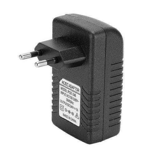 Injecteur POE DC 24V 1A Adaptateur secteur Fiche UE/US Standard en option 100-240VEU