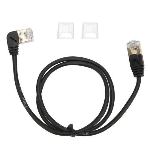 Câble Ethernet CAT8 0,6 m haute vitesse CAT8 plaqué or OD 3,8 mm mâle à mâle RJ45 câble réseau à fibre optique