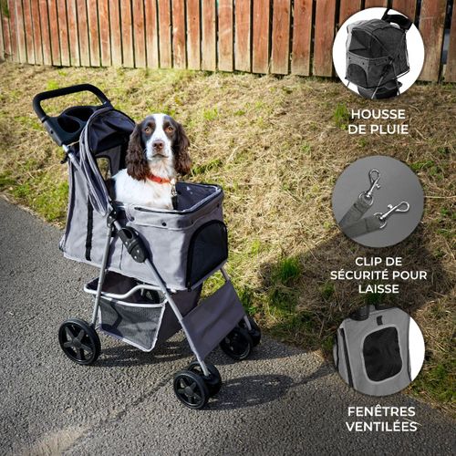 Poussette Pour Animal De Compagnie ¿ Grise